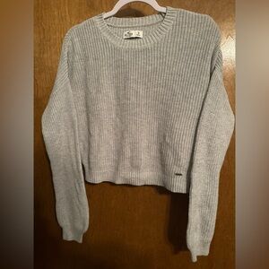 Hollister Light Gray Women's Crew Neck Sweater